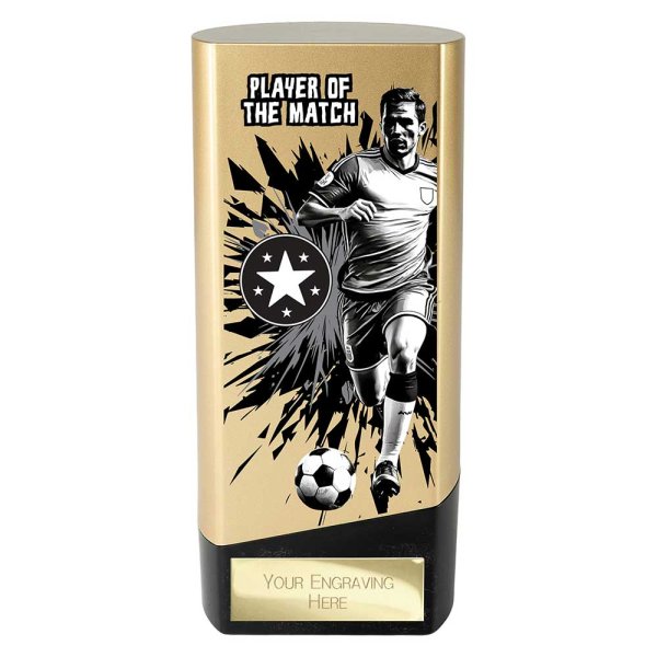 Prime Heavyweight Football Trophy | Male | Player of the Match | Gold | 160mm