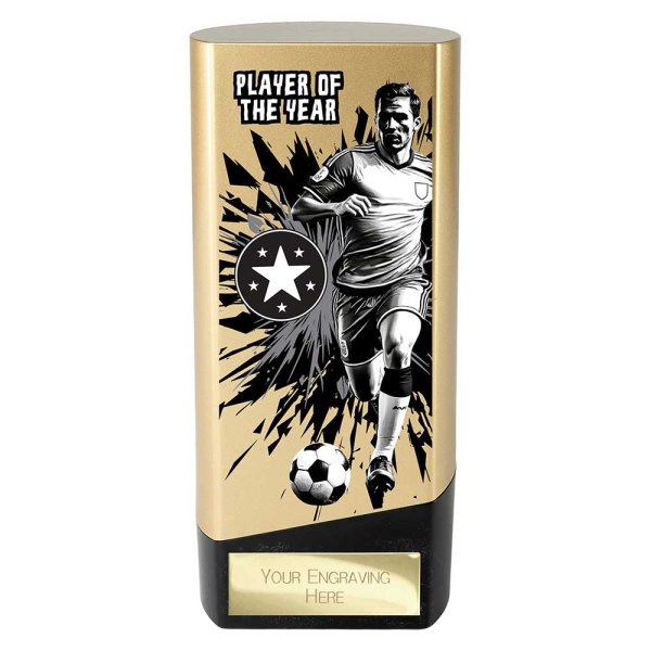 Prime Heavyweight Football Trophy | Male | Player of the Year | Gold | 160mm