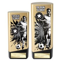 Prime Heavyweight Football Trophy | Male | Top Goal Scorer | Gold | 190mm