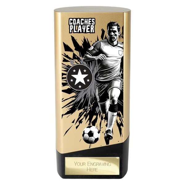 Prime Heavyweight Football Trophy | Male | Coaches Player | Gold | 160mm