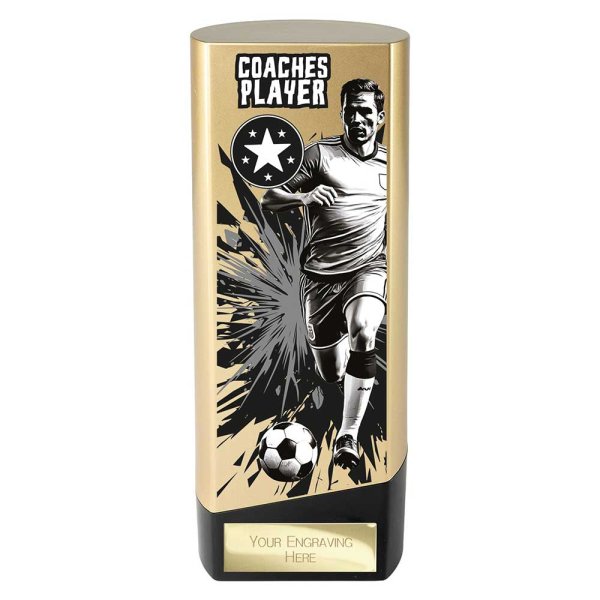 Prime Heavyweight Football Trophy | Male | Coaches Player | Gold | 190mm