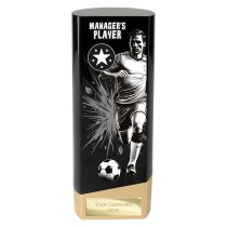 Prime Heavyweight Football Trophy | Male | Managers Player | Black | 190mm