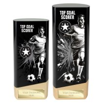 Prime Heavyweight Football Trophy | Male | Top Goal Scorer | Black | 190mm
