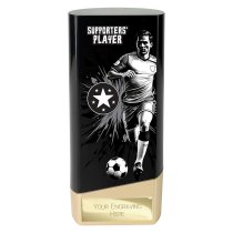 Prime Heavyweight Football Trophy | Male | Supporters Player | Black | 160mm