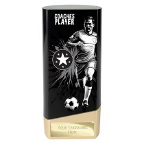 Prime Heavyweight Football Trophy | Male | Coaches Player | Black | 160mm