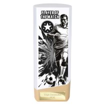 Prime Heavyweight Football Trophy | Male | Player of the Match | White | 190mm