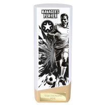 Prime Heavyweight Football Trophy | Male | Managers Player | White | 190mm