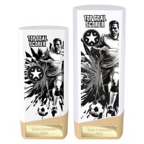 Prime Heavyweight Football Trophy | Male | Top Goal Scorer | White | 190mm