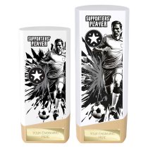 Prime Heavyweight Football Trophy | Male | Supporters Player | White | 160mm