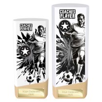 Prime Heavyweight Football Trophy | Male | Coaches Player | White | 190mm