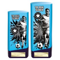 Prime Heavyweight Football Trophy | Male | Top Goal Scorer | Blue | 160mm