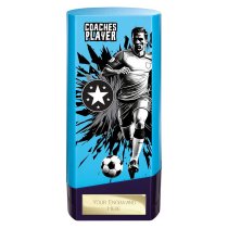 Prime Heavyweight Football Trophy | Male | Coaches Player | Blue | 160mm