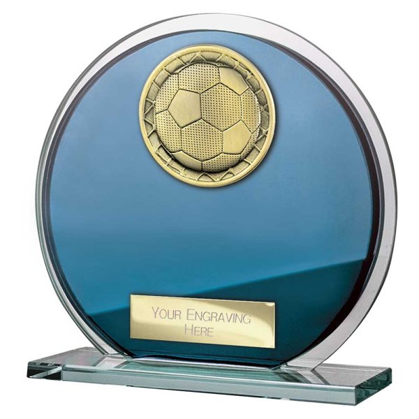 Seismic Superstar Football Trophy | Blue | 125mm