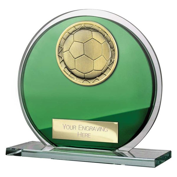 Seismic Superstar Football Trophy | Green | 105mm