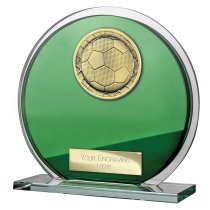 Seismic Superstar Football Trophy | Green | 125mm