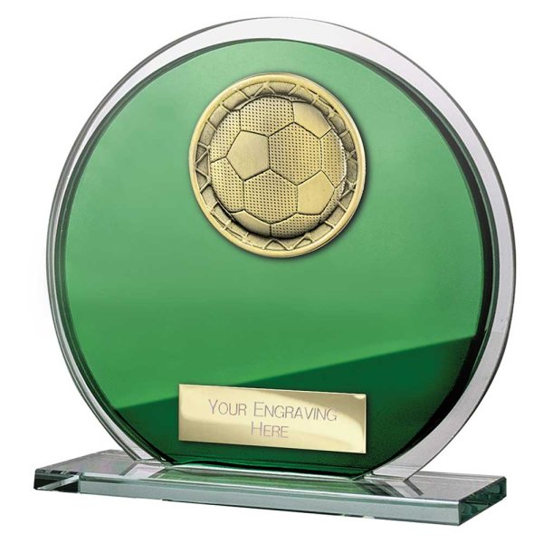 Seismic Superstar Football Trophy | Green | 125mm