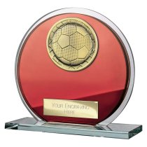 Seismic Superstar Football Trophy | Red | 105mm