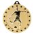 Cascade Stars Football Medal | Gold | 70mm - MM26183G