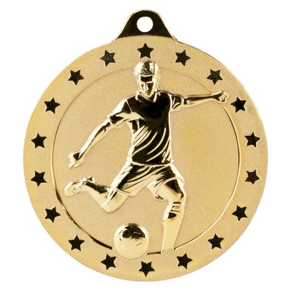 Cascade Stars Football Medal | Gold | 70mm