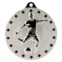 Cascade Stars Football Medal | Silver | 70mm