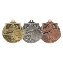 Power Strike Football Medal | Antique Bronze | 70mm