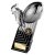 The Marauders Rugby Trophy | Heavyweight | Black & Silver | 190mm - PA26154A