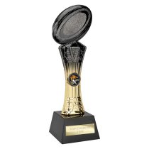 Extreme Rugby Trophy | Black & Gold | 260mm