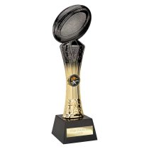 Extreme Rugby Trophy | Black & Gold | 290mm