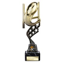 Innov8 Rugby Trophy | Gold & Black | 230mm