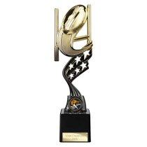 Innov8 Rugby Trophy | Gold & Black | 250mm