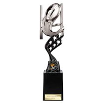 Innov8 Rugby Trophy | Silver & Black | 275mm