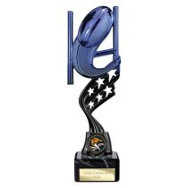Innov8 Rugby Trophy | Blue & Black | 230mm