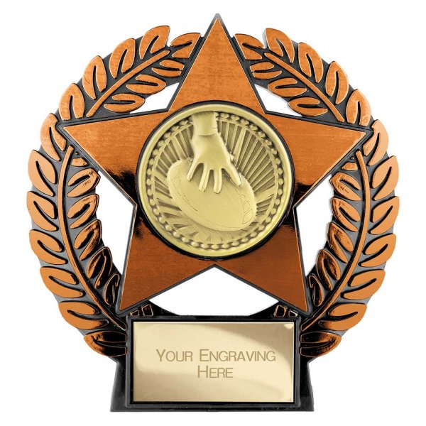 Emperor Star Rugby Plaque | Bronze | 120mm