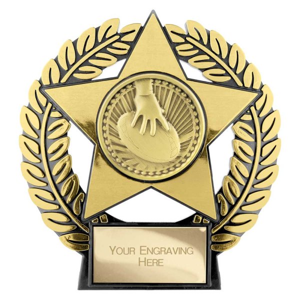 Emperor Star Rugby Plaque | Gold | 120mm
