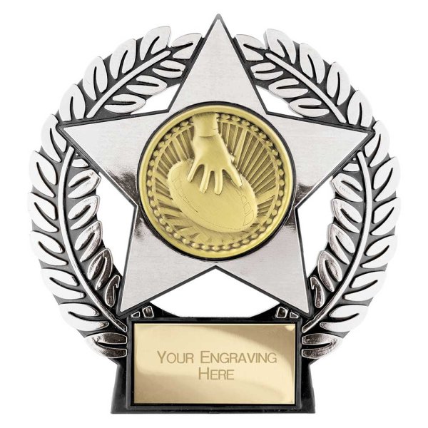 Emperor Star Rugby Plaque | Silver | 120mm