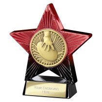 Superstar Rugby Trophy | Red & Black | 110mm