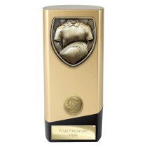 Prime Cobra Rugby Shirt & Ball Trophy | Gold & Black | 160mm
