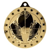 Cascade Stars Rugby Medal | Gold | 50mm