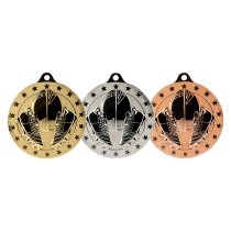 Cascade Stars Rugby Medal | Silver | 50mm