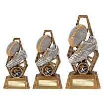 Immense Rugby Trophy | Antique Silver & Gold | 190mm