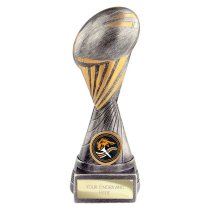 Digital Rugby Trophy | Antique Silver & Gold | 175mm