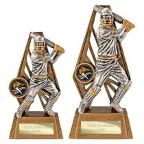 Immense Cricket Trophy | Batsman | Antique Gold & Silver | 190mm
