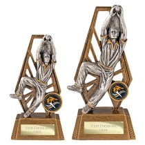 Immense Cricket Trophy | Fielder | Antique Gold & Silver | 150mm