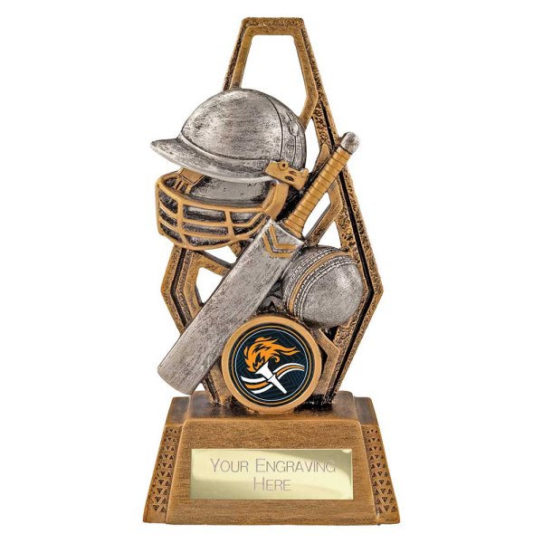 Immense Cricket Trophy | Antique Gold & Silver | 150mm