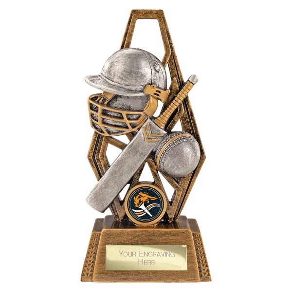 Immense Cricket Trophy | Antique Gold & Silver | 190mm
