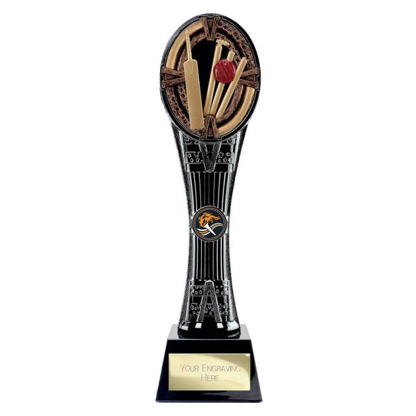 Maverick Extreme Tower Cricket Trophy | Black & Antique Bronze | 290mm