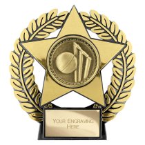 Emperor Star Cricket Plaque | Gold | 120mm