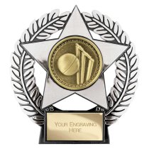 Emperor Star Cricket Plaque | Silver | 120mm