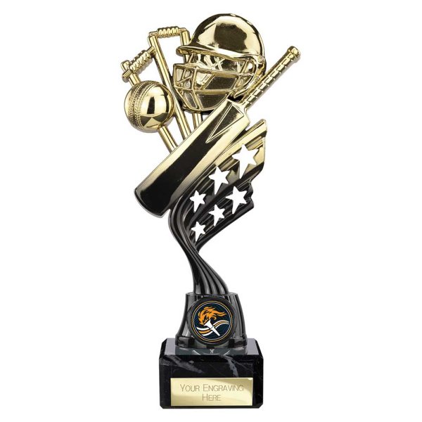 Innov8 Cricket Trophy | Gold & Black | 225mm