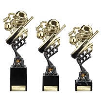Innov8 Cricket Trophy | Gold & Black | 250mm
